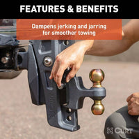 Curt  Rebellion XD Adjustable Cushion Hitch, 2-1/2" Shank, 2" and 2-5/16" Balls, 20K  • 45955