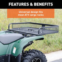 Curt 41" x 26" Black Steel Universal ATV Cargo Carrier  • 18101