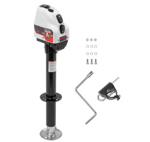 Bulldog Powered Trailer Jack, A-Frame, 4,000 lbs. Lift Capacity, Bolt-On, 22 Inch Travel  • 500200