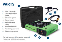 Flame King Portable Butane & Propane Gas Stove with Single Burner  • YSNVT-505