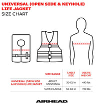 Airhead General Purpose Adult Universal Life Vest, Red  • 30002-15-A-RD