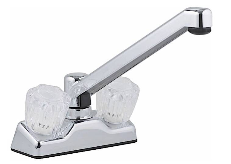 Lasalle Bristol Utopia 4" RV Kitchen/Bar Faucet - Chrome with Clear Handles  • 20315R219