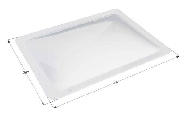 Icon RV Skylight, 30" x 22" - Translucent White  • 01859
