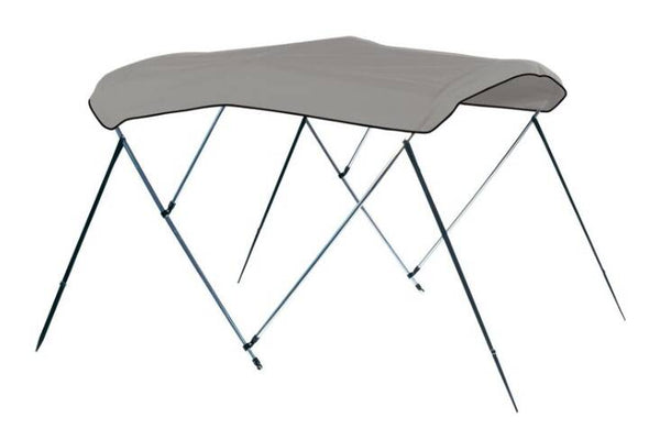 Carver Cadet Gray Sunbrella Acrylic 3-Bow Ready to Assemble Bimini Canvas with Storage Boot, 6' L x 85"-90" W x 54" H  • 405A-10