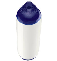 Polyform 7.5" X 26" F-Series Boat Fender, White/Blue  • F-02 WHITE