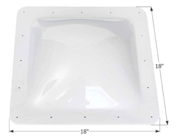 Icon RV Skylight 14" x 14" - Translucent White  • 01817