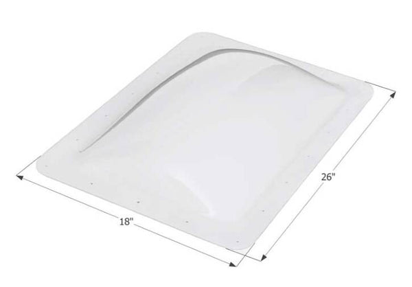 Icon RV Skylight 22" x 14" - Translucent White  • 01819