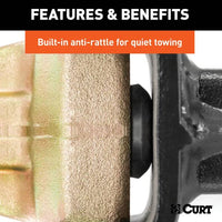 Curt Adjustable Channel Mount, Dual Ball, 2-1/2" Shank, 20,000 Lbs, 10-3/8" Drop  • 45927