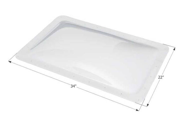 Icon RV Skylight, 30" x 18" - Translucent White  • 01855