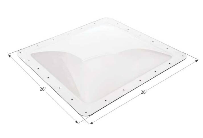 Icon RV Skylight, 22" x 22" - Clear  • 01856
