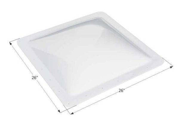 Icon RV Skylight, 22" x 22" - Translucent White  • 01857