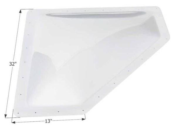 Icon Neo Angle RV Skylight 28" x 10" - Translucent White  • 01869