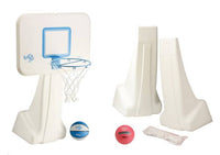 Dunn-Rite PoolSport Stainless Combo Poolside Basketball and Volleyball Game Set  • BV700