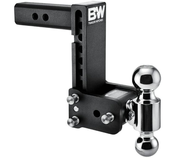 B&W  Tow & Stow Adjustable Dual-Ball Mount - 2" Receiver - 2", 2 5/16" Ball - 7" Drop  • TS10040B