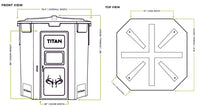 Titan Blinds Pro Blind Bow & Rigle Combo Blind with 8' Tower, Tan  • TB-R-PRO-T-8