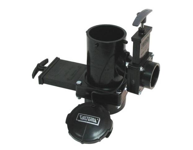 Valterra San Tee Double Rotating Waste Valve 3" Hub x 1-1/2" Hub x 3" Bayonet with Cap  • T18
