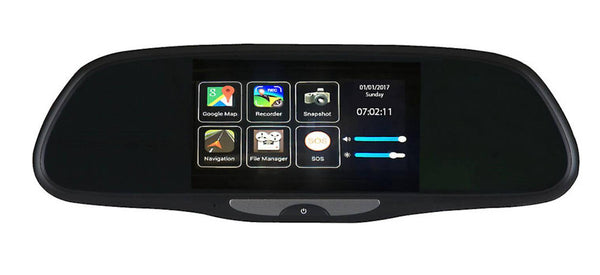 Boyo Replacement Rear View Mirror w/ 5" Touchscreen and Built-In Dash Cam  • VTG500X