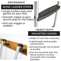 Stromberg Carlson Interior Bunk Ladder, 66", Black  • LA-2021466B