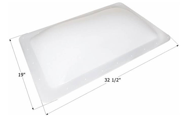Icon RV Skylight, 28.5" x 15" - Translucent White  • 12902