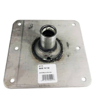 Attwood Lock'N-Pin 7" x 7" Stainless Steel Non-Threaded Bronze Bushing Square Base with Steel Lip Tube  • 6773