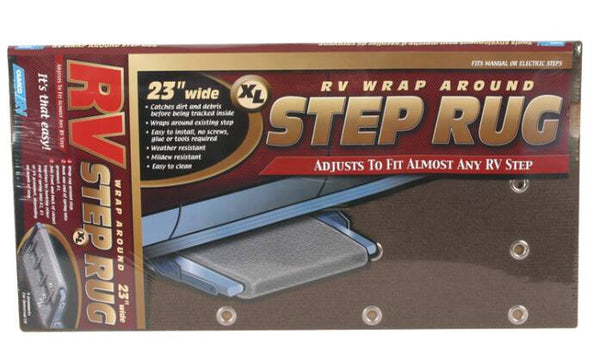 Camco XL Step Rug - Brown 23"W x 22"L  • 42931