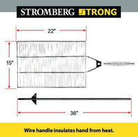 Stromberg Carlson Stake & Grill Cooking Rack with Storage Bag  • GR-1522