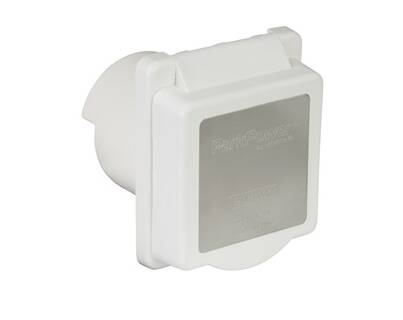 ParkPower 30 Amp 125V RV Power Inlet White  • 301ELRV