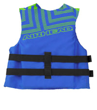 Airhead Trend Life Jacket Vest, Blue/Green, Youth  • 30081-03-A-BLLG