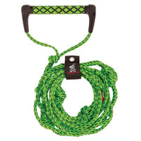 Airhead 4 Section Wakesurf Rope, 25', Green  • AHWS-R03