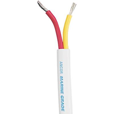 Ancor Safety 14/2 AWG 100' Red/Yellow Flat Duplex Cable  • 124510