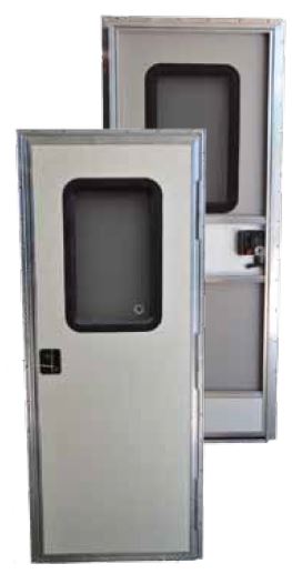 AP Products Square Entrance Door RH, 24" X 70", White  • 015-217712