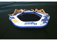 Aqua Leisure Hex Dock Inflatable Island with Pump & Backpack – 10 ft. Diameter  • APR20922