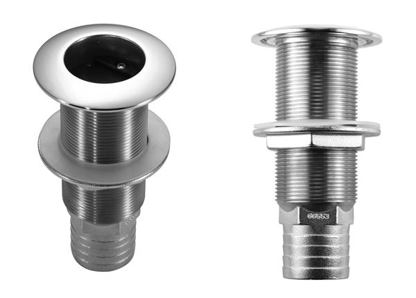 Attwood 1-1/2" NPS(M) Stainless Steel Barbed Thru-Hull Scupper Valve for 1-1/2" I.D. Hose  • 66553-3