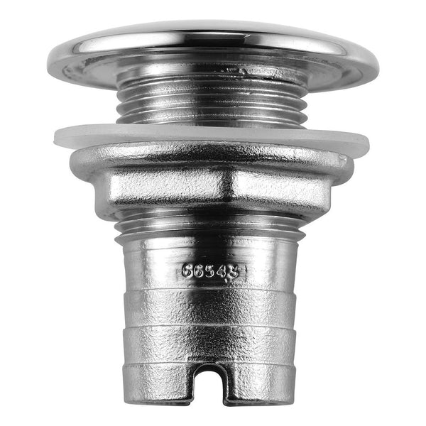 Attwood 1-1/2" Hole Stainless Steel Thru-Hull Fitting for 1-1/8" D Hose  • 66543-3