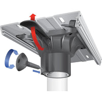 Attwood 278 Air Series 3° Seat Mount for 2-7/8" D Post  • 278AO3AM-1