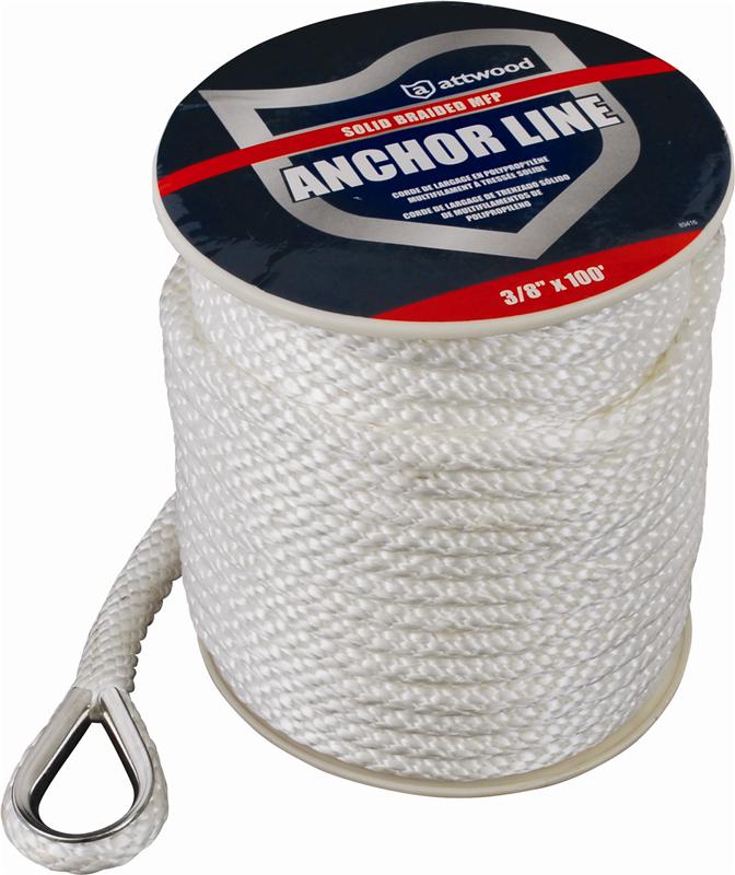 Attwood Solid Braided MFP Anchor Line with Thimble  • 11724-1
