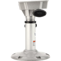 Attwood LakeSport 12.5"-15.5" H x 2-3/8" D Anodized Aluminum Manual Bell Adjustable Post with Seat Mount & Round Base  • 2385405