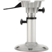 Attwood LakeSport 14"-20" H x 2-3/8" D Anodized Aluminum Manual Bell Adjustable Post with Seat Mount & Round Base  • 2385400