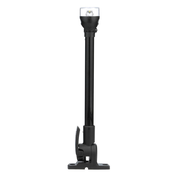 Attwood 12" Plastic Horizontal Mount Fold Down Anti-Glare All-Round LED Light with Base  • 5558-P12A7