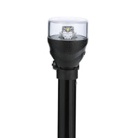 Attwood 12" Plastic Horizontal Mount Fold Down Anti-Glare All-Round LED Light with Base  • 5558-P12A7