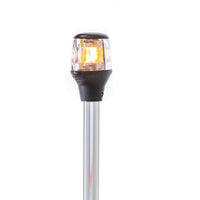 Attwood 20" Horizontal Mount Fold-Down Anchor/Masthead Light with Rail Adaptor  • 7202-P-7