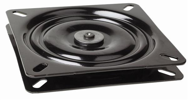 Attwood 6-1/4" 0° Black Powder Coated Seat Swivel  • 17720