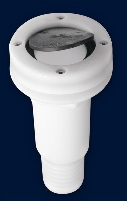 Attwood Plastic Thru-Transom for 1-1/2" I.D. Hose with Scupper  • 3881-1
