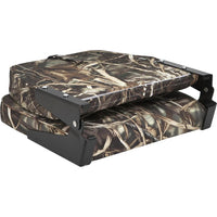 Attwood Camo Low Back Folding Boat Seat 16" H x 7" W x 16" D  • 98395CAMO