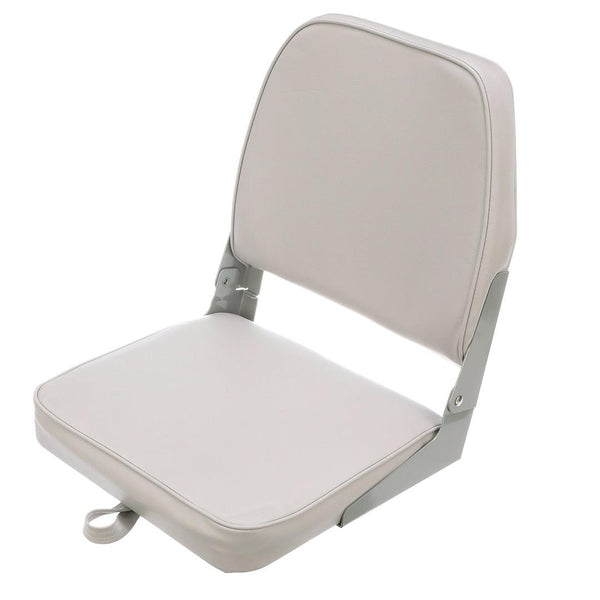 Attwood Gray Low Back Fishing Seat 16" H x 7" W x 16" D  • 98395GY