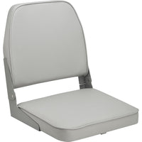 Attwood Gray Low Back Fishing Seat 16" H x 7" W x 16" D  • 98395GY