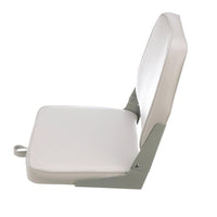 Attwood Gray Low Back Fishing Seat 16" H x 7" W x 16" D  • 98395GY