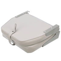 Attwood Gray Low Back Fishing Seat 16" H x 7" W x 16" D  • 98395GY