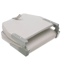 Attwood Gray Low Back Fishing Seat 16" H x 7" W x 16" D  • 98395GY