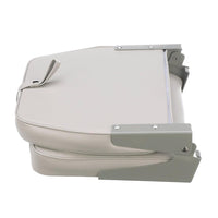 Attwood Gray Low Back Fishing Seat 16" H x 7" W x 16" D  • 98395GY